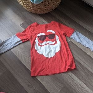 Boys Christmas shirt Santa